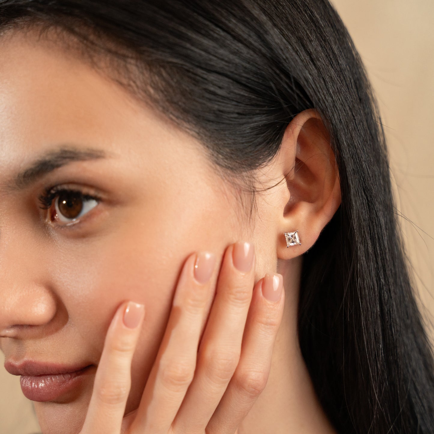 Square shaped earrings